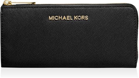 michael kors large jet set travel wallet|Michael Kors zippered wallet.